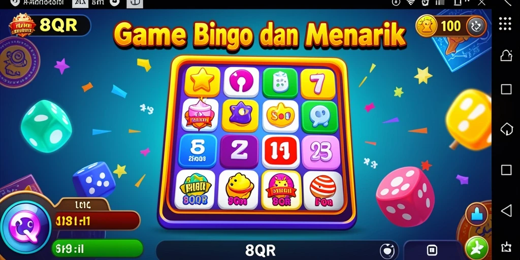 Tampilan gameplay Bingo yang seru di 8QR.