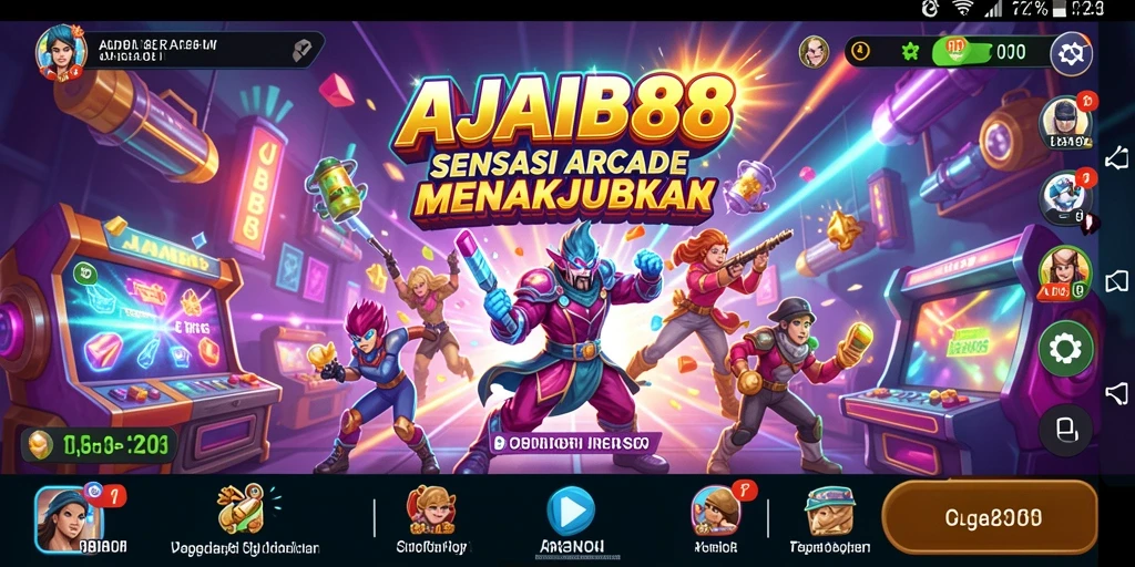 Screenshot gameplay AJAIB88 dengan aksi seru di layar.
