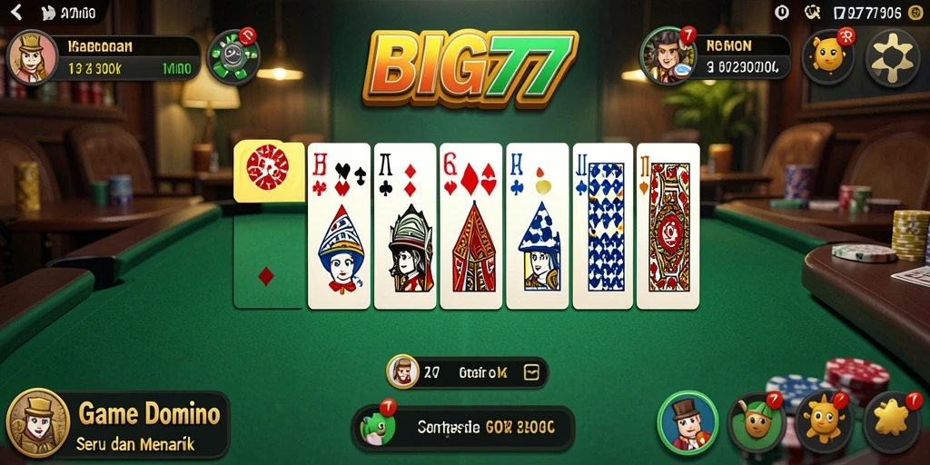 Tampilan screenshot game domino yang menarik dan penuh aksi.