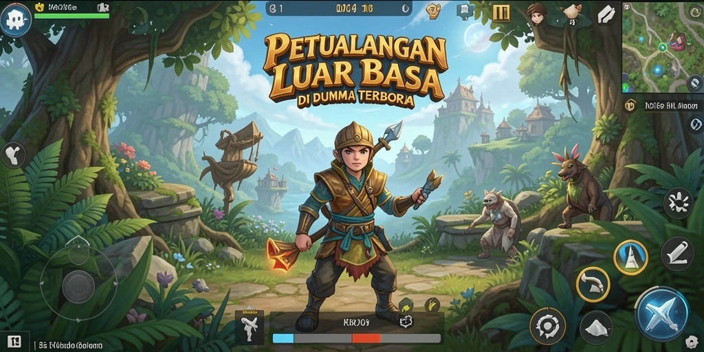 Tampilan gameplay D06 yang memukau di dunia terbuka yang luas.