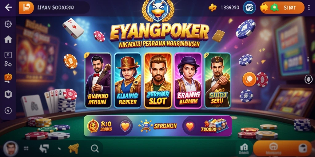 Tampilan menarik dari gameplay slot di EYANGPOKER.