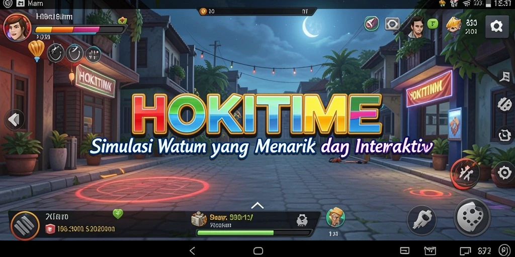 Screenshot utama HOKITIME menampilkan gameplay interaktif yang menarik.