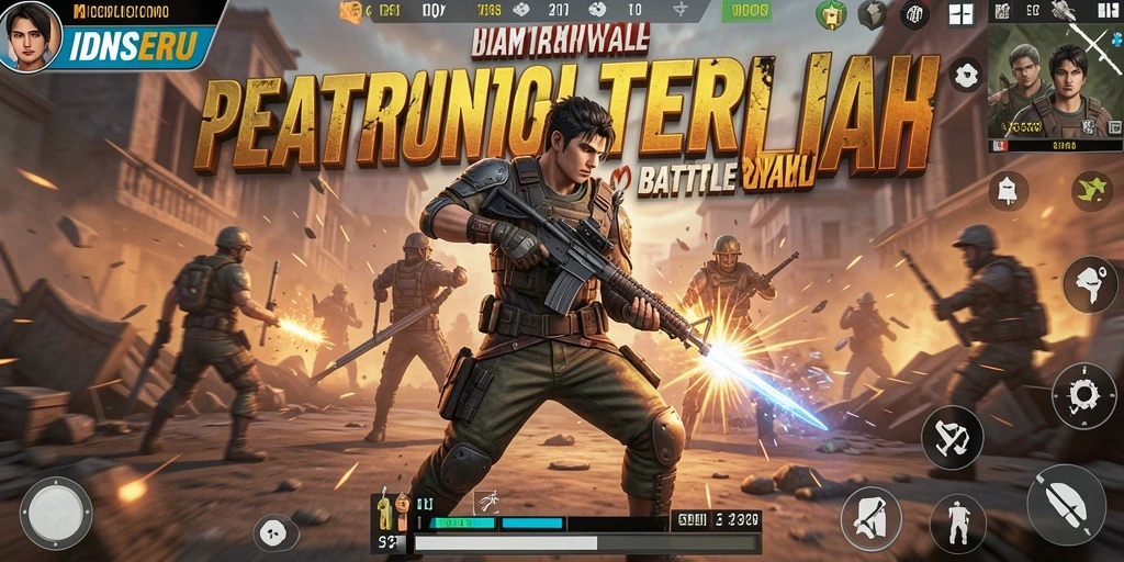 Tangkap aksi mendebarkan dalam game Battle Royale IDNSERU.