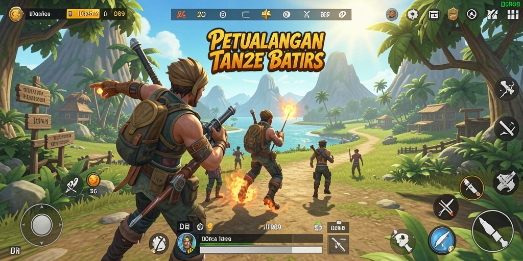 Tangkapan layar gameplay IDR89 menunjukkan dunia terbuka yang menawan.