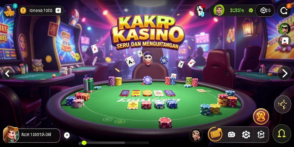 Screenshot menampilkan gameplay menarik dari KAKRP di Kasino.