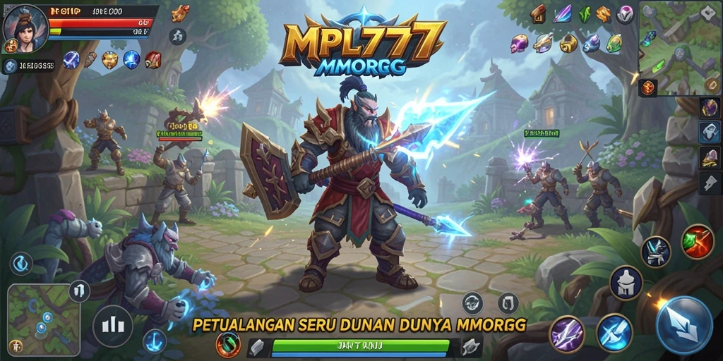 Tangkapan layar MPL777 menampilkan aksi seru dalam dunia MMORPG.