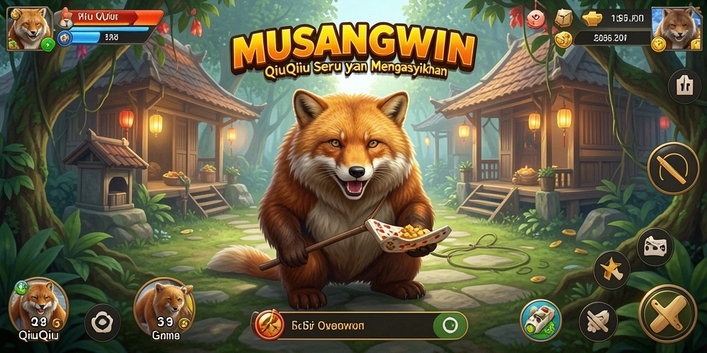 Screenshot gameplay QiuQiu yang mengasyikkan di MUSANGWIN.
