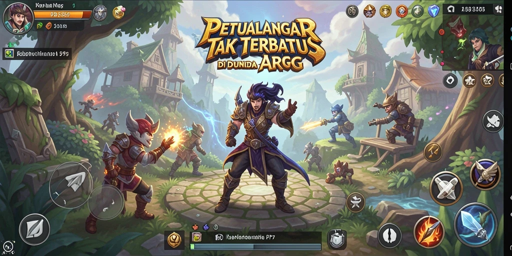 Tangkapan layar menunjukkan aksi mendebarkan dalam gameplay ARPG.