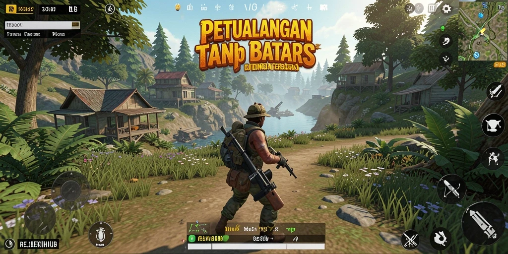 Screenshot gameplay menampilkan petualangan seru di dunia terbuka REJEKIHUB.