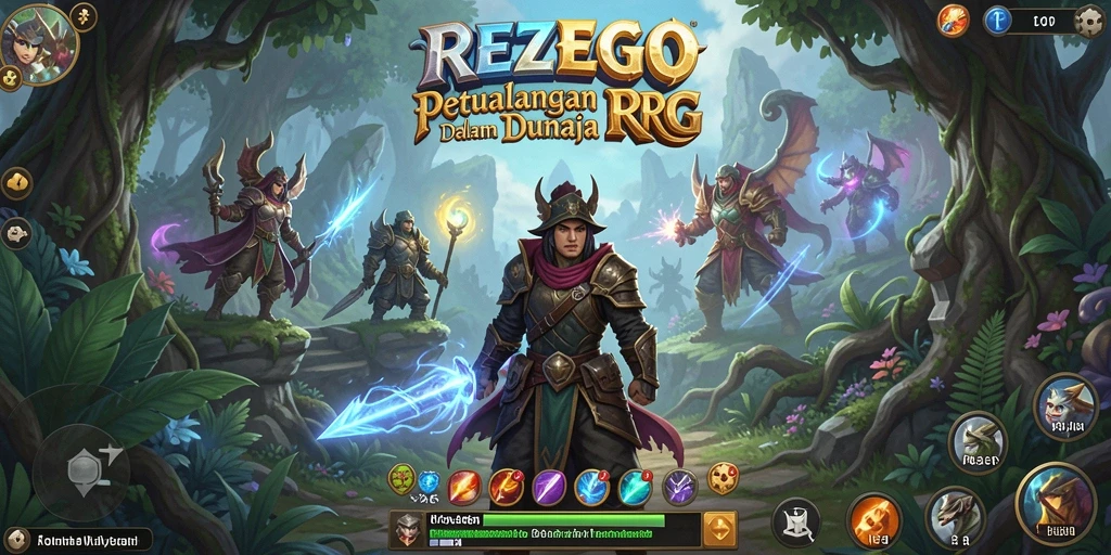 Tampilan dinamis dari gameplay RPG yang seru.
