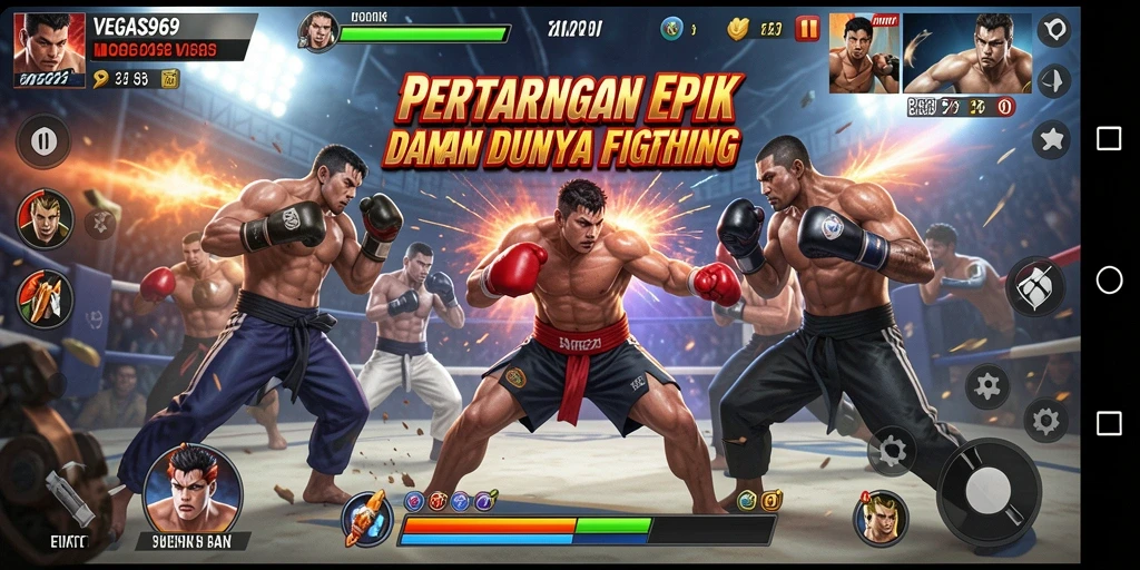 Gameplay seru di arena pertarungan VEGAS969