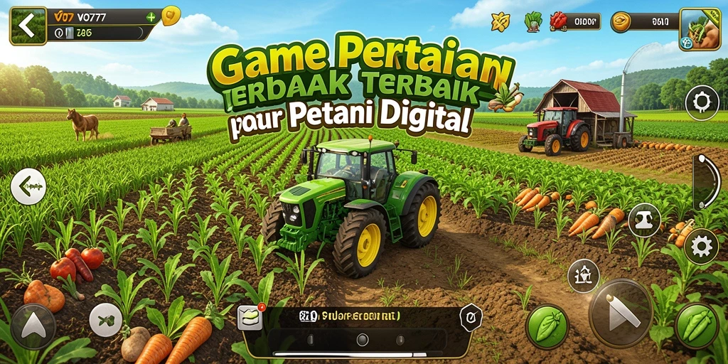 Tampilan gameplay VO777 yang menarik saat bertani dan memanen.